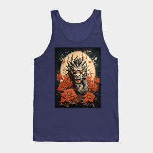 Vintage Chinese Dragon Art Tank Top